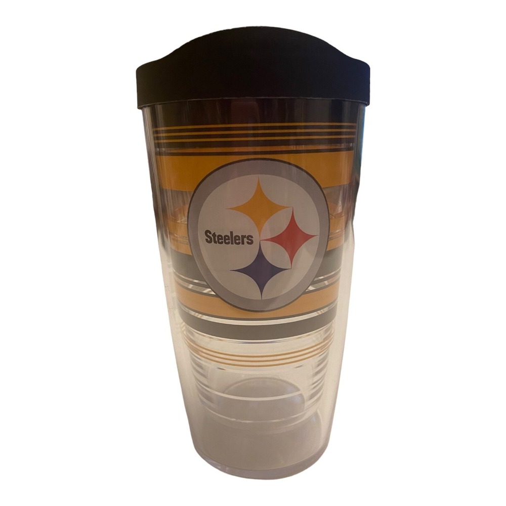 Steelers Football Tervis Tumbler Drinking Cup With Lid Small
